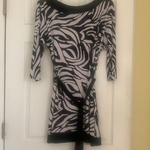 White house black market zebra dress